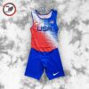 cloth 20.1 Nike USA Team Red Blue Speedsuit