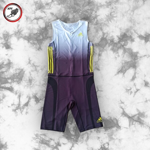 Adidas Team Gray and Yellow Edition Speedsuit